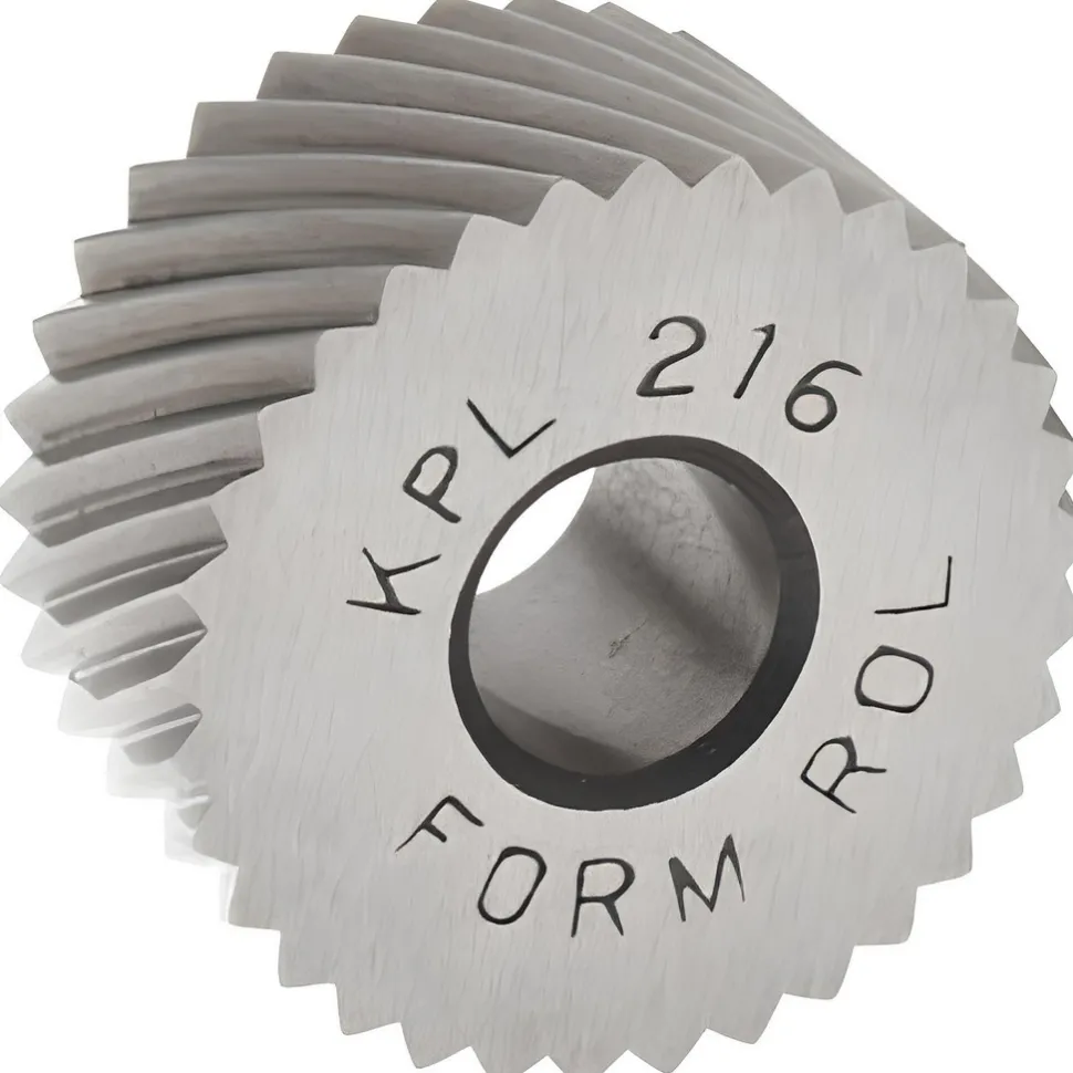 Standard Knurl Wheel: 3/4" Dia, 90 ° Tooth Angle, 16 TPI, Diagonal, High Speed Steel