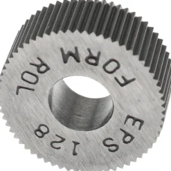 Standard Knurl Wheel: 1/2" Dia, 80 ° Tooth Angle, Straight, High Speed Steel