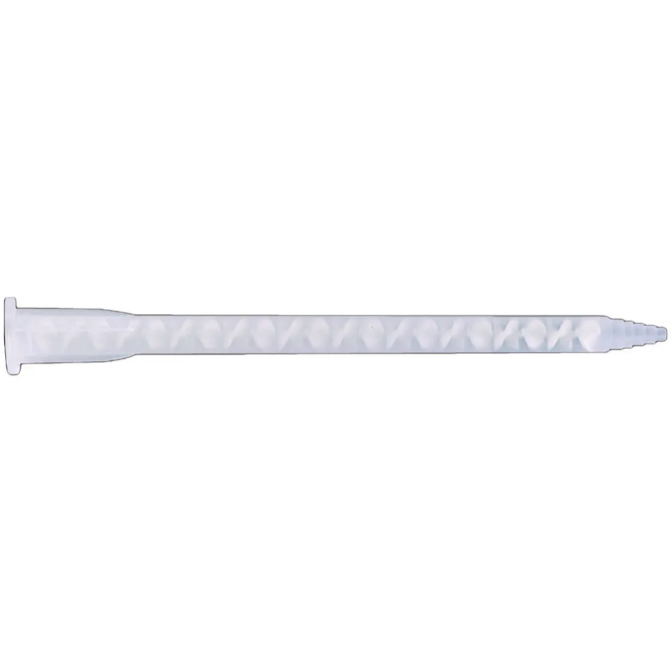 Static Mix Nozzles for 50ml A-Style Dual Cartridges, 6.3 mm ID, Helical, Stepped, 4:1 / 1:1 / 2:1, 21 Elements, 10/pack
