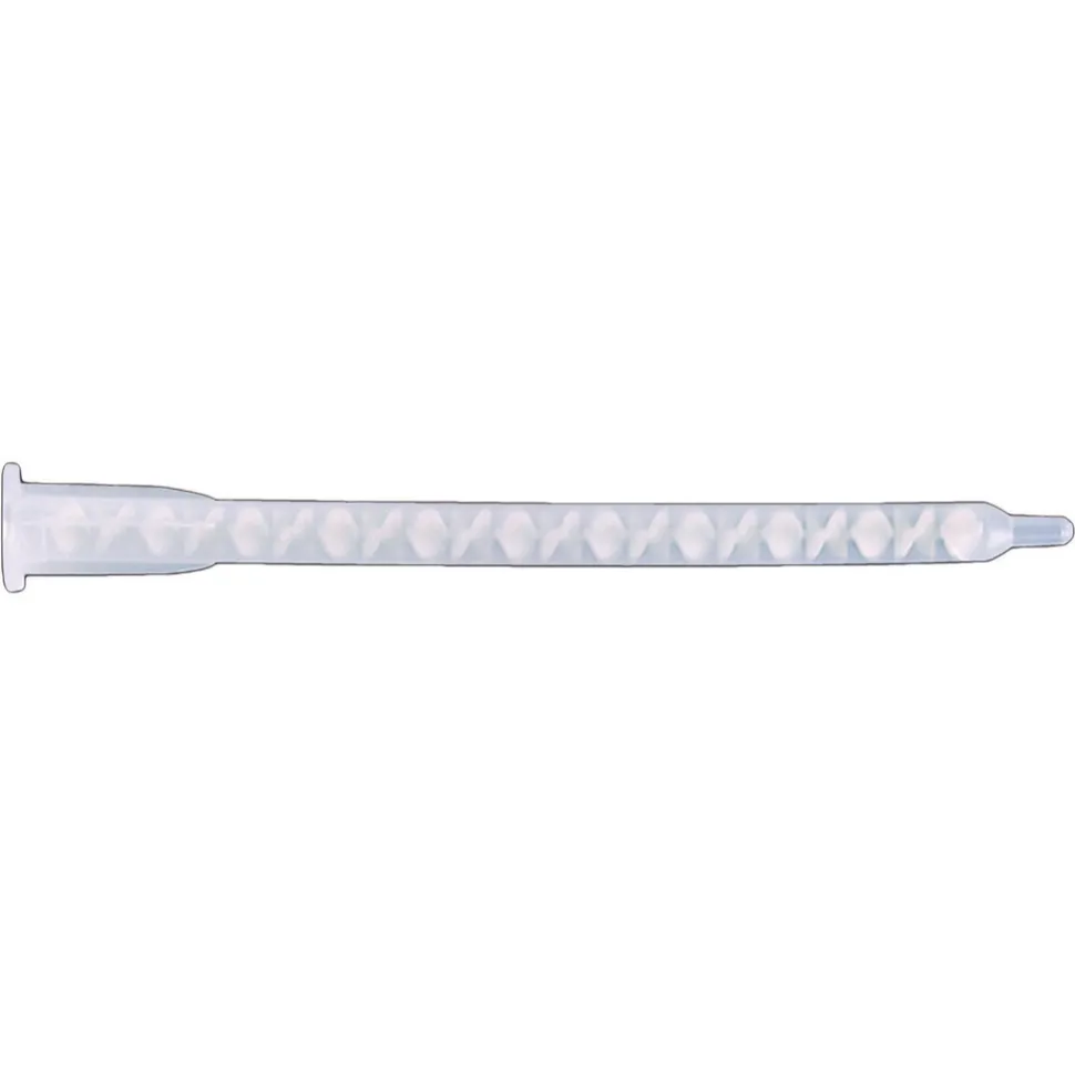 Static Mix Nozzles for 50ml A-Style Dual Cartridges, 6.3 mm ID, Helical, Luer, 4:1 / 1:1 / 2:1, 20 Elements, 10/pack