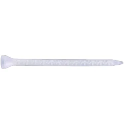 Static Mix Nozzles for 200/400ml C-Style Dual Cartridges, 6.3 mm ID, Helical, Stepped, 1:1 / 2:1, 24 Elements, 10/pack