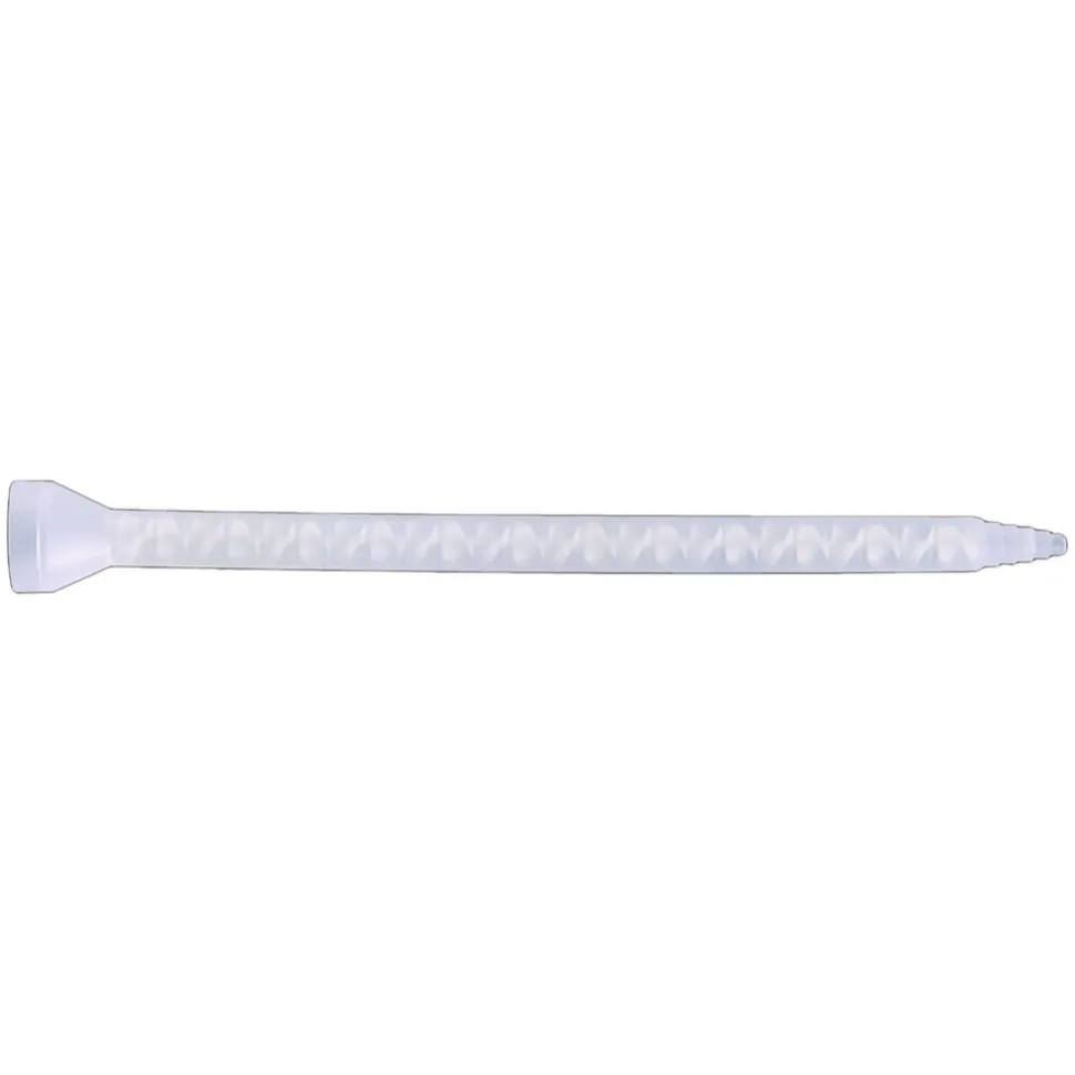 Static Mix Nozzles for 200/400ml C-Style Dual Cartridges, 6.3 mm ID, Helical, Stepped, 1:1 / 2:1, 24 Elements, 10/pack