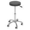 Steel/Polyurethane Ergonomic Sitting Work Stool: 19 In. to 27 In. Height Black