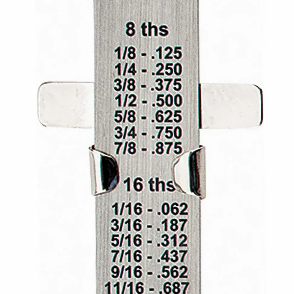 Steel Rule: 6" OAL, English & Metric Graduation, Flexible, 1/2" OAW