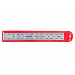 Steel Rule: 6" OAL, 5R Graduation, Flexible, 1/2" OAW