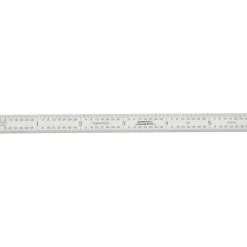 Steel Rule: 6" OAL, 5R Graduation, Flexible, 1/2" OAW