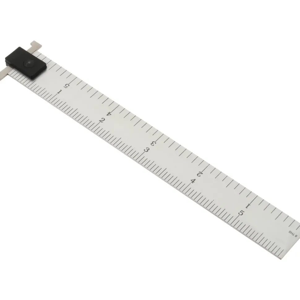 Steel Rule: 6" OAL, 4R Graduation, 3/4" OAW