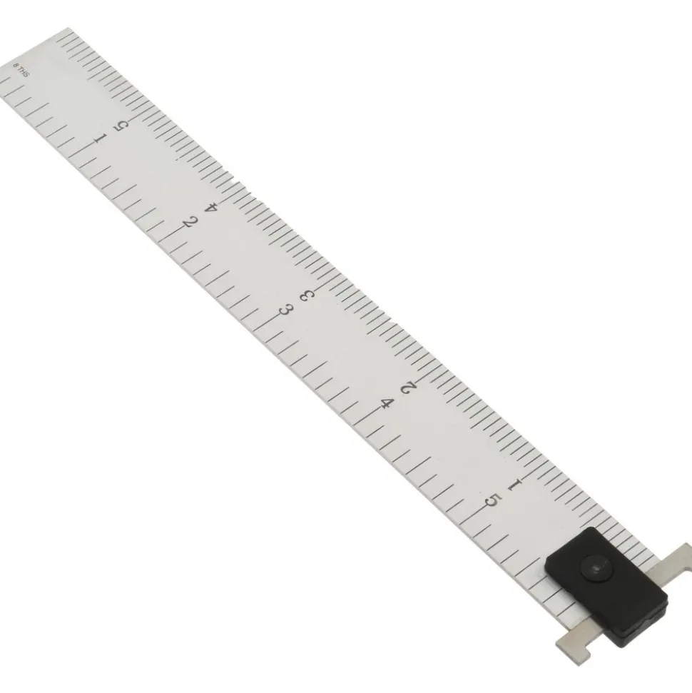 Steel Rule: 6" OAL, 4R Graduation, 3/4" OAW