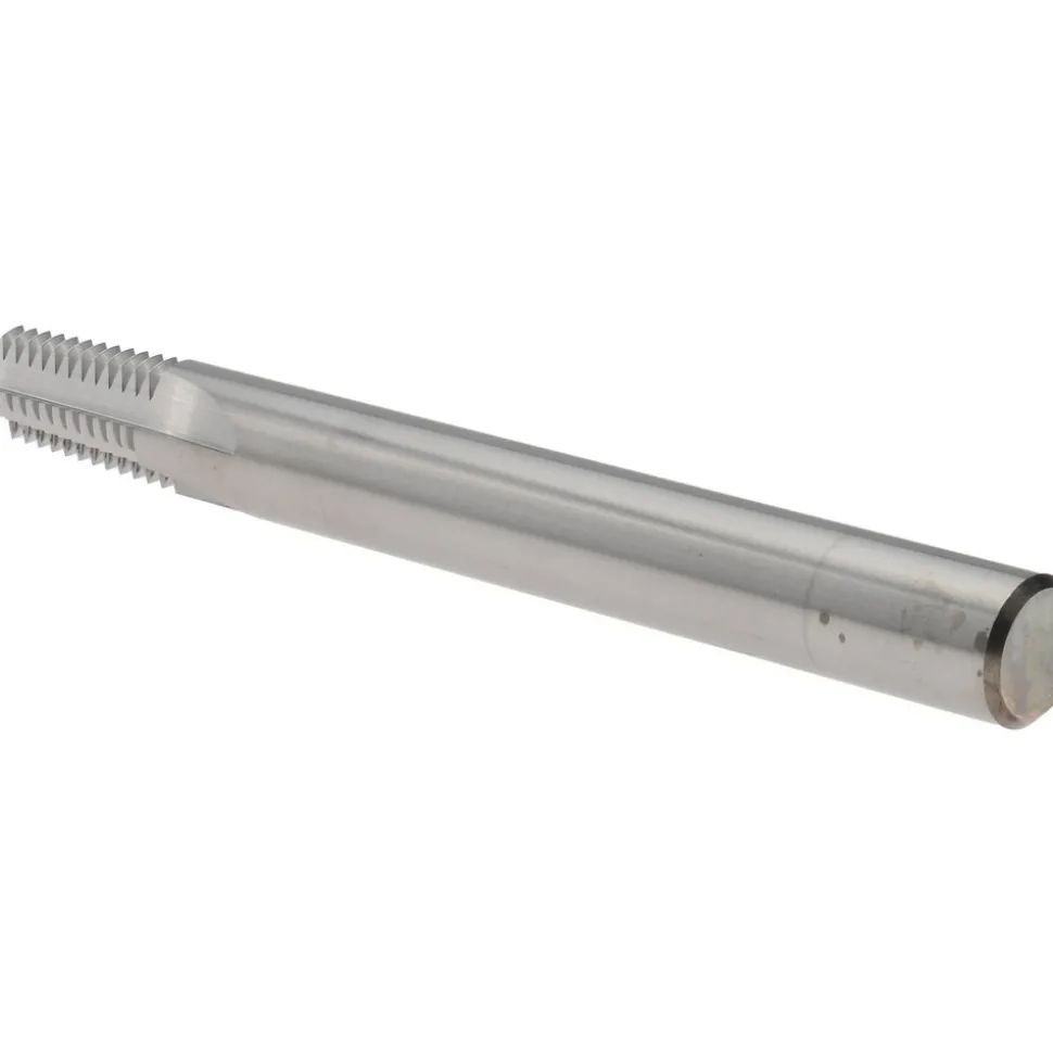 Straight Flute Thread Mill: 1/4-18 & 3/8-18, External & Internal, 4 Flutes, 3/8" Shank Dia, Solid Carbide