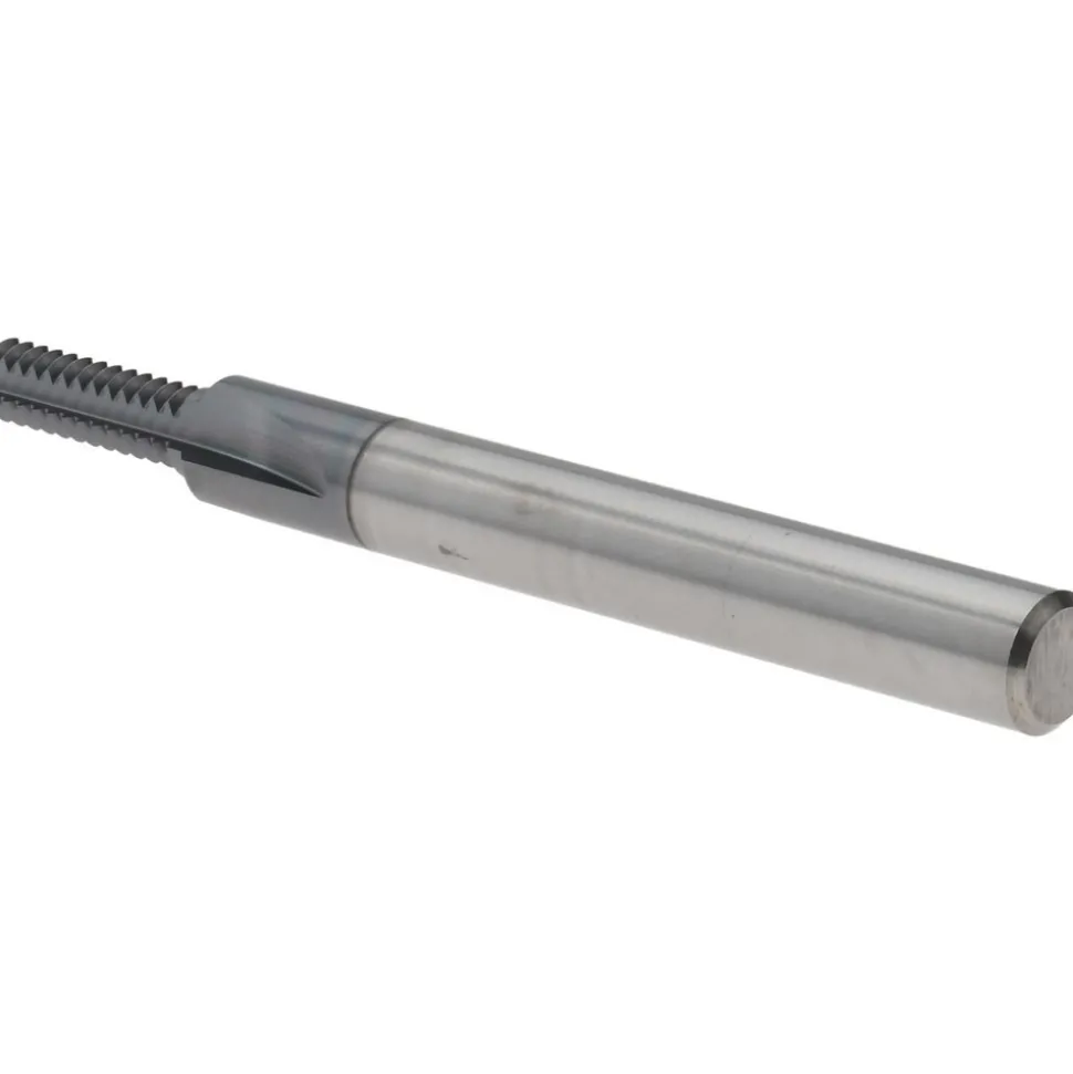 Straight Flute Thread Mill: Internal, 3 Flutes, 1/4" Shank Dia, Solid Carbide