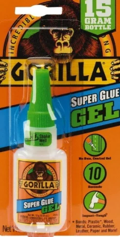 Super Glue: 0.53 oz Bottle, Clear