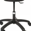 Swivel & Adjustable Stool: Polyurethane, Black