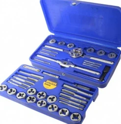 Tap & Die Set: #4-40 to 1/2-20 Taps, #4-40 to 1/2-20 Dies, NPT, UNC & UNF
