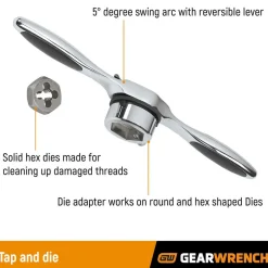 Tap & Die Set: #4-40 to 1/2-20 Taps, #4-40 to 1/2-20 Dies, NPT, UNC & UNF