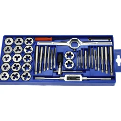 Tap & Die Set: #4-40 to 1/2-20 Taps, #4-40 to 1/2-20 Dies, NPT, UNC & UNF