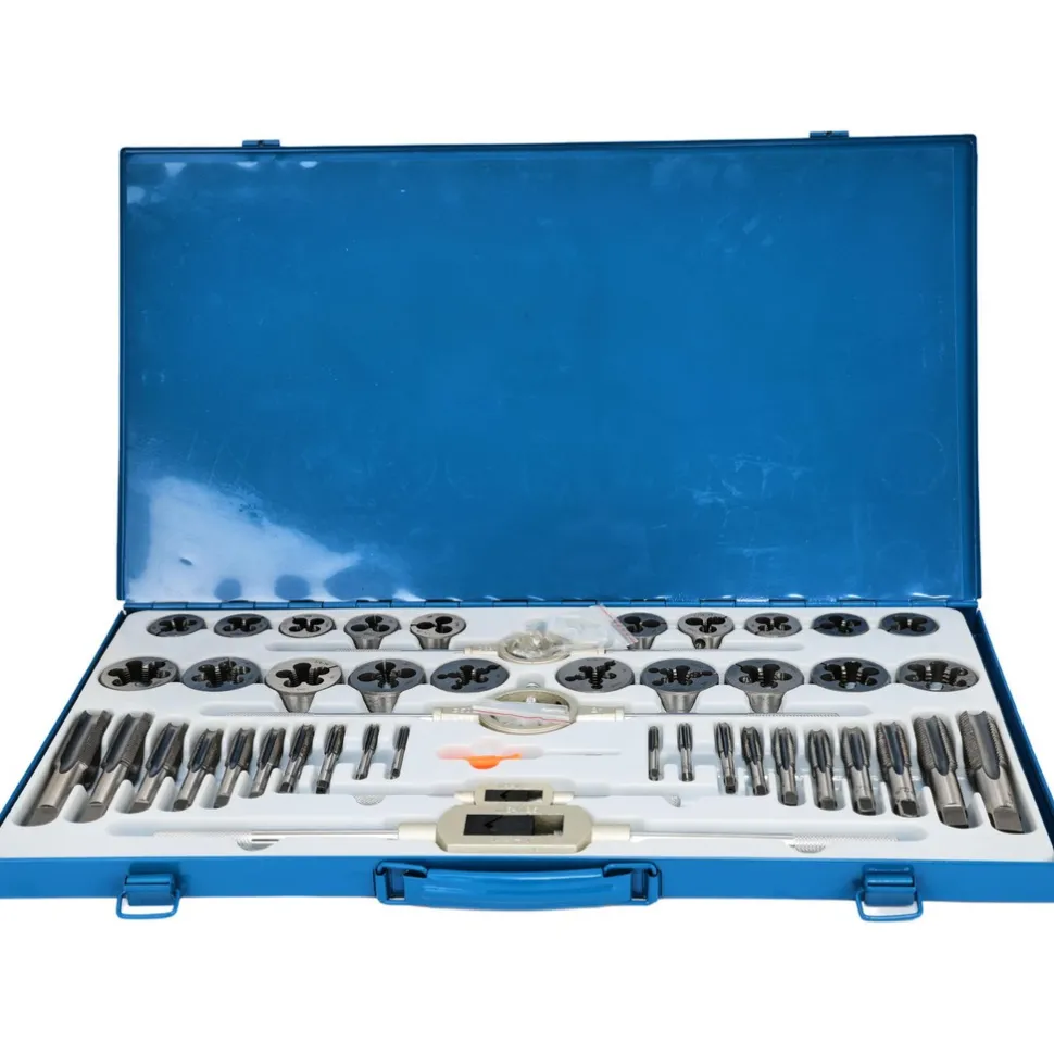 Tap & Die Set: 1/4-20 to 1-14 Taps, UNC & UNF