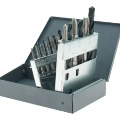 Tap & Drill Set: M2.5 x 0.45 to M12 x 1.75 Taps, 2.05 to 10.2 mm Drills