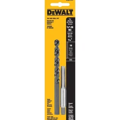 Tap & Drill Set: 3/8-16 Taps, 5/16" Drills