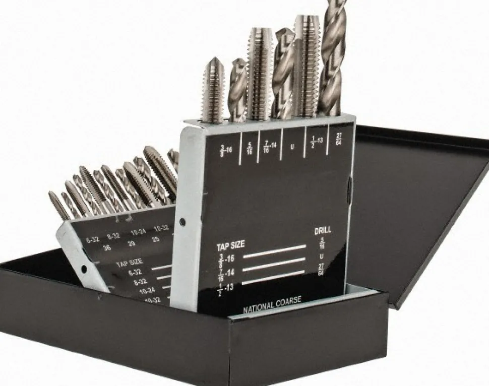 Tap & Drill Set: #6-32 to 1/2-13 Taps, 5/16 to 27/64" Drills