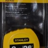 Tape Measure: 26' Long, 1" Width, Yellow Blade