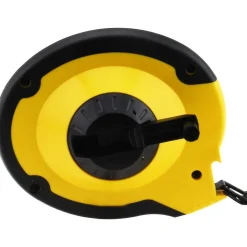 Tape Measure: 100' Long, 3/8" Width, Yellow Blade