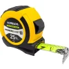 Tape Measure: 25' Long, 1-1/16" Width, Yellow Blade