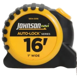 Tape Measure: 16' Long, 1" Width, Yellow Blade