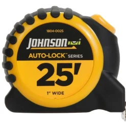 Tape Measure: 25' Long, 1" Width, Yellow Blade