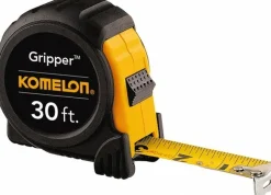 Tape Measure: 30' Long, 1" Width, Yellow Blade