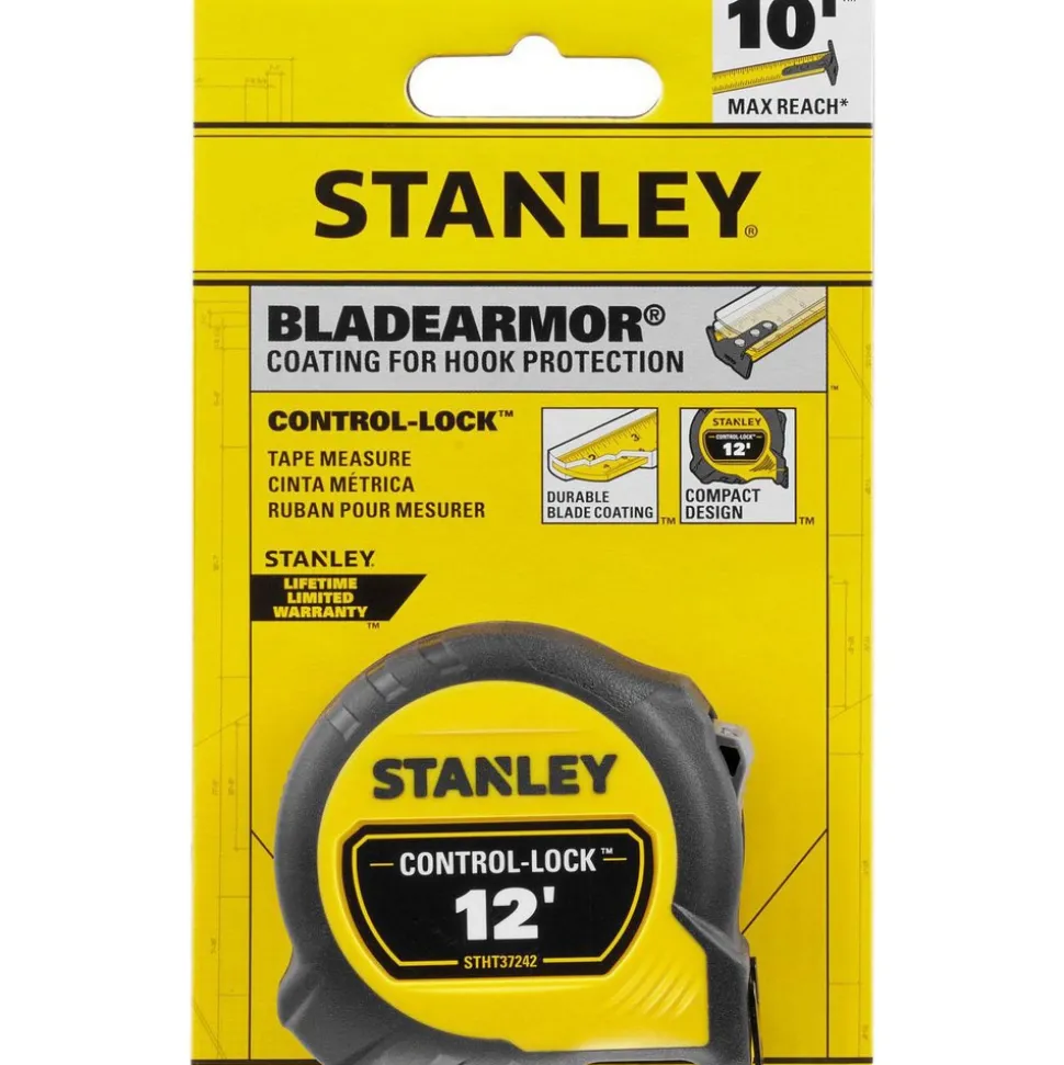 Tape Measures: Length Ft.: 12.000; Graduation (Feet): 1/16