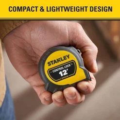 Tape Measures: Length Ft.: 12.000; Graduation (Feet): 1/16