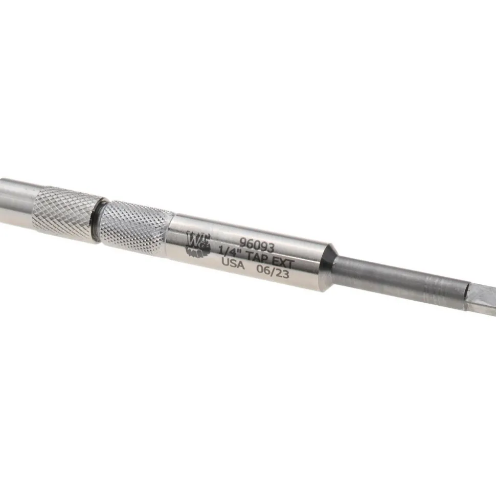 Tap Extension: 1/4" Tap, 5" OAL, 0.255" Tap Shank Dia