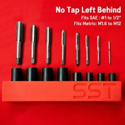 Tapping Adapter Sets: Tap Adapter Size: 1; Minimum Tap Size: 1; Maximum Tap Size: 0.50 in; Minimum Tap Shank Diameter: 4 mm