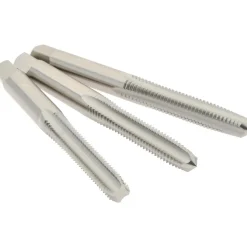 Tap Set: Metric Coarse, 4 Flute, High Speed Steel, Bright Finish