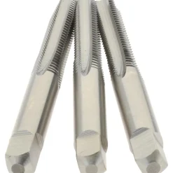 Tap Set: Metric Coarse, 4 Flute, High Speed Steel, Bright Finish