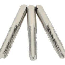 Tap Set: Metric Coarse, 4 Flute, High Speed Steel, Bright Finish