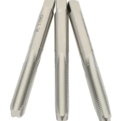 Tap Set: Metric Coarse, 4 Flute, High Speed Steel, Bright Finish