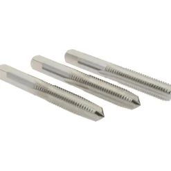 Tap Set: Metric Coarse, 4 Flute, High Speed Steel, Bright Finish