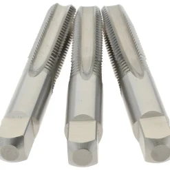 Tap Set: Metric Coarse, 4 Flute, High Speed Steel, Bright Finish