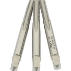 Tap Set: Metric Coarse, 4 Flute, High Speed Steel, Bright Finish