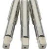 Tap Set: Metric Coarse, 4 Flute, High Speed Steel, Bright Finish