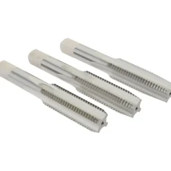 Tap Set: Metric Coarse, 4 Flute, High Speed Steel, Bright Finish
