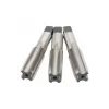 Tap Set: M20 x 1.5 Metric Fine, 4 Flute, Bottoming Plug & Taper, High Speed Steel, Bright Finish