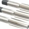 Tap Set: 3/4-10 UNC, 4 Flute, Bottoming Plug & Taper, High Speed Steel, Bright Finish