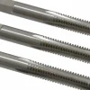 Tap Set: 5/16-18 UNC, 4 Flute, Bottoming Plug & Taper, High Speed Steel, Bright Finish