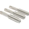 Tap Set: 5/8-11 UNC, 4 Flute, High Speed Steel, Bright Finish