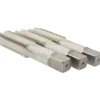 Tap Set: 1-8 UNC, 4 Flute, High Speed Steel, Bright Finish