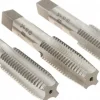 Tap Set: 3/4-10 UNC, 4 Flute, High Speed Steel, Bright Finish