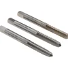 Tap Set: 1/4-20 UNC, 4 Flute, High Speed Steel, Bright Finish