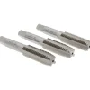Tap Set: 5/8-11 UNC, 4 Flute, High Speed Steel, Bright Finish